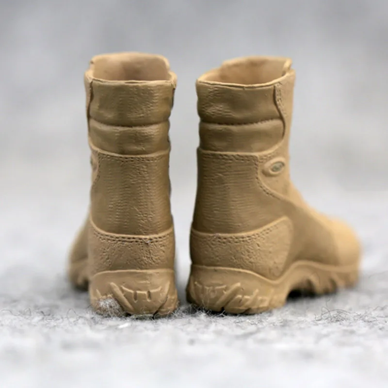 Details about   1/6 Black Hollow Combat Boots Shoes Desert Boots Model Fit 12'' Female PH Figure 