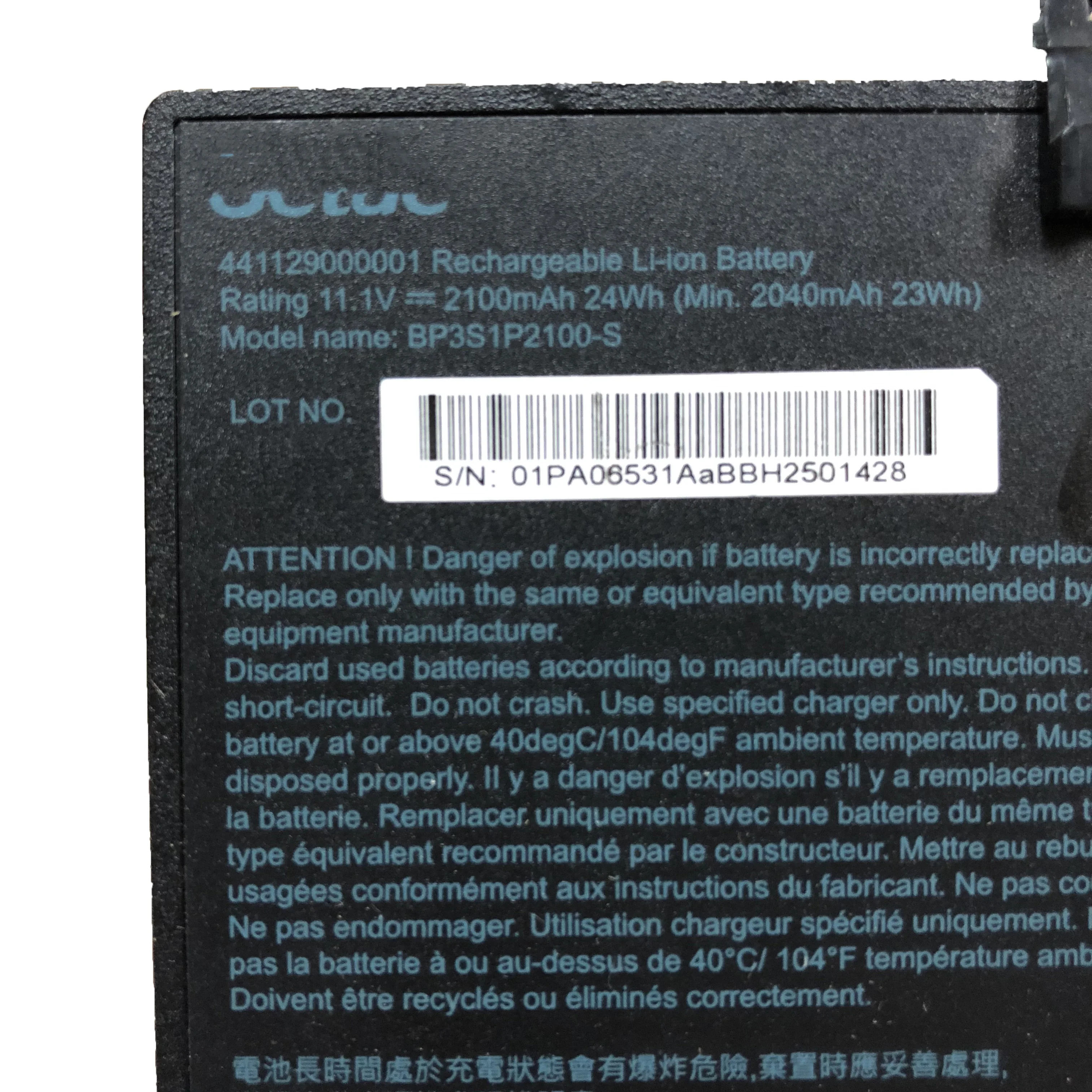 11,1 В 2100 мАч 24WH BP3S1P2100-S аккумулятор для ноутбука Getac V110 прочный ноутбук BP3S1P2100 441129000001 3ICP6/51/61