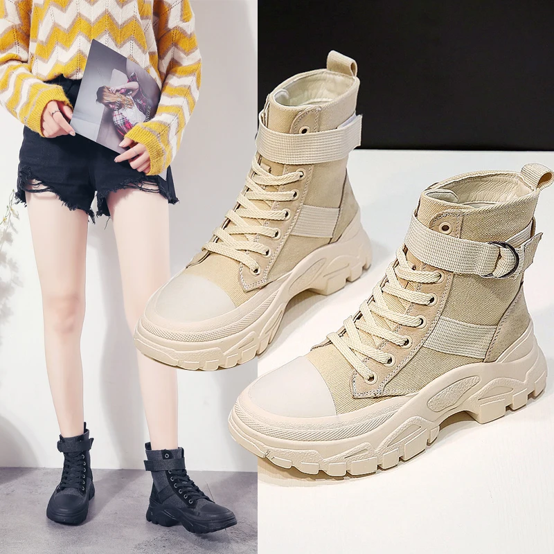 Женские военные сапоги для пустыни парусиновая обувь ковбойские мотоциклетные