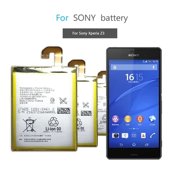 

Mobile Phone Battery For Sony Xperia Z3 L55 L55T L55U Verizon Z3v Replacement Battery 3100mAh LIS1558ERPC