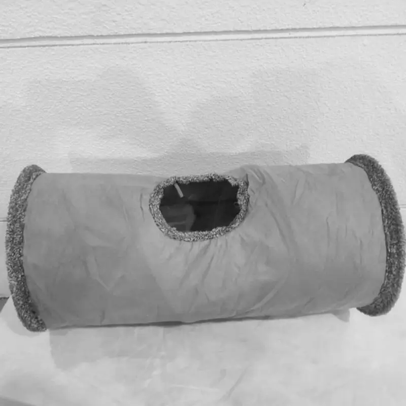 Складной Кот туннель игрушка Crinkle котенок взаимодействие играть трубка в замшевой большой