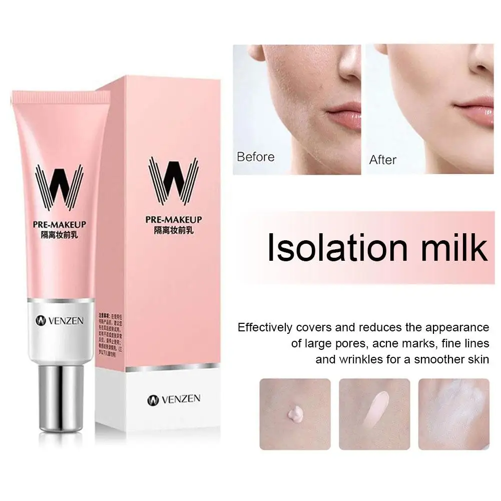 Pore Primer Hydrating Pink Isolation Makeup Pre milk Base Concealer Cream Invisible Pore Cosmetics Brighten Makeup 4