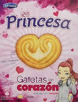 

Artiach - Princesa - Galletas con corazón - 1 paquete de 120 gr.