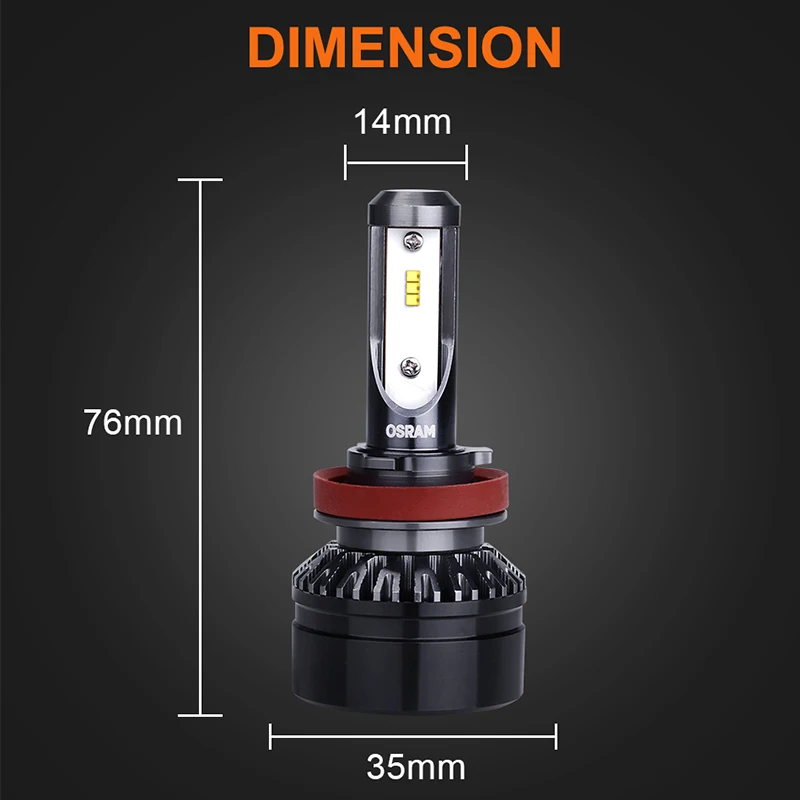 Лампа Ксеноновая Osram + 50% Яркость H11 H9 светодиодный авто передняя противотуманная