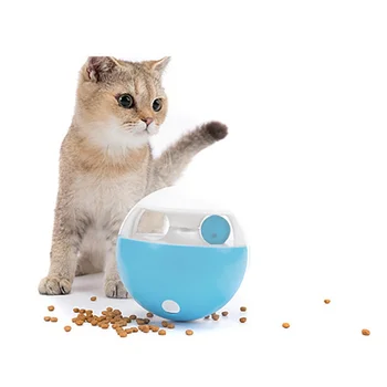 

Dog Cat Food Treat Ball Bowl Toy Funny Pet Shaking Leakage Food Container Puppy Cat Interactive Slow Feed Pet Tumbler Toy