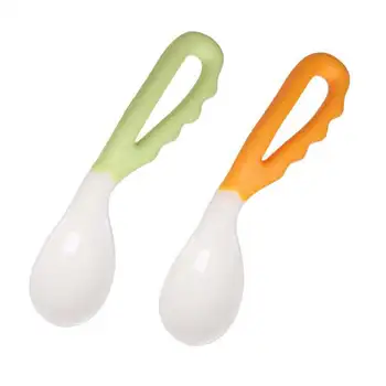 

Infant and Toddler Eating Training Spoon 2pcs Infant and Toddler Eating Training Spoon 2pcs