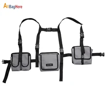 Функциональная модная нагрудная сумка для мужчин и женщин в стиле хип-хоп, нагрудная сумка, спортивная водонепроницаемая камуфляжная тактическая упаковка с пулями