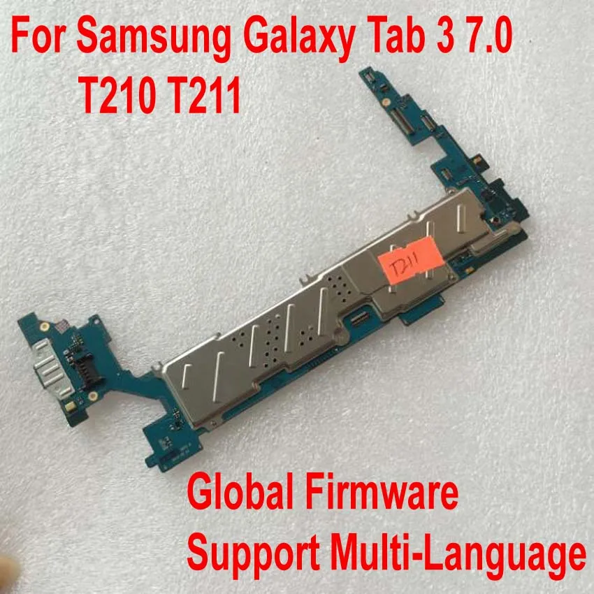 Оригинальная разблокировка глобальной прошивки материнская плата для Samsung Galaxy Tab 3 7,0 T210 T211 материнская плата Шлейф логические схемы