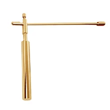 Barra de remolque portátil de cobre, regla Xunlong, Detector profesional, herramienta extraíble de apertura de acupuntura, SONDA DE ENERGÍA Feng Shui