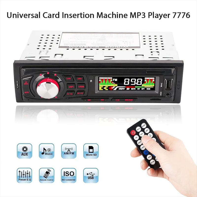 AUX/USB/TF Автомагнитола Авто Аудио AUX вход 12 В Автомобильный MP3-плеер для автомобильной электроники