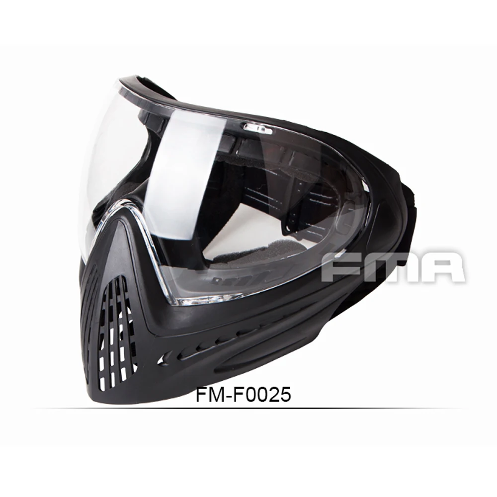 Tactical FMA F1 Full Face Mask With Single Layer Paintball Safety Anti-fog Goggle Military Airsoft Accesorios Equipment |