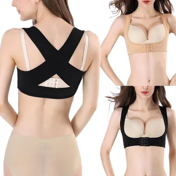 

Women Gather Bra Humpback Corset Belt Chest Posture Corrector Brace Vest M2