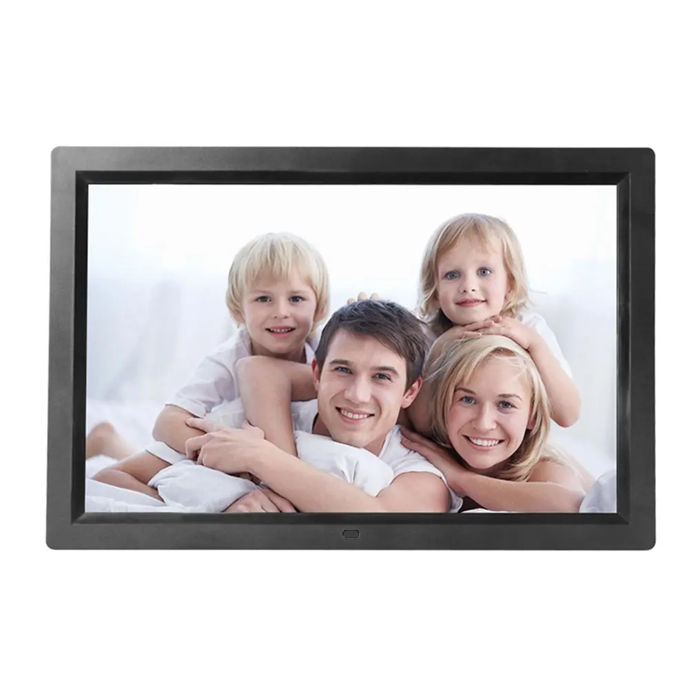 

HD Digital Photo Frame Electronic Album EU/US Plug 17 Inch Front Touch Buttons Multi-language LED Screen Pictures Music Video