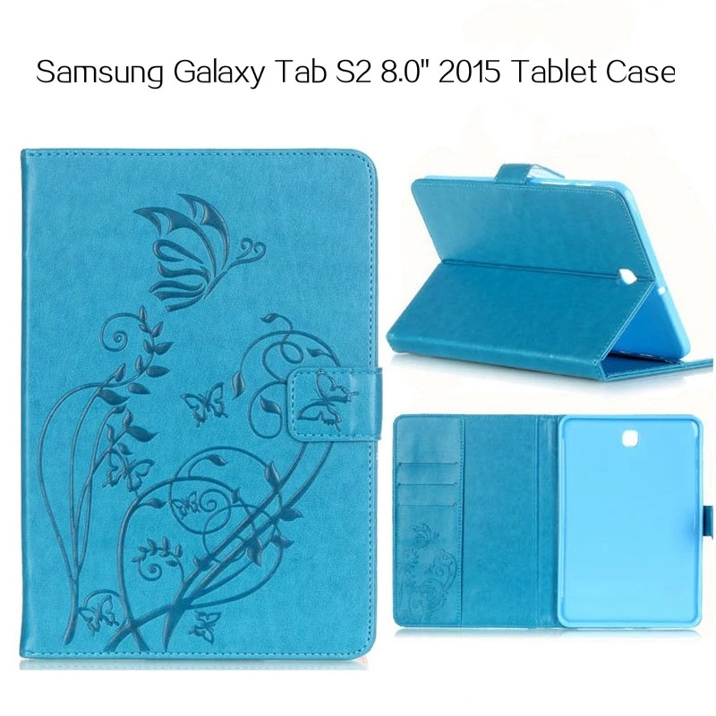 Чехол для планшета Samsung Galaxy Tab S2 8 0 дюйма Женский чехол с кармашком карт плоские