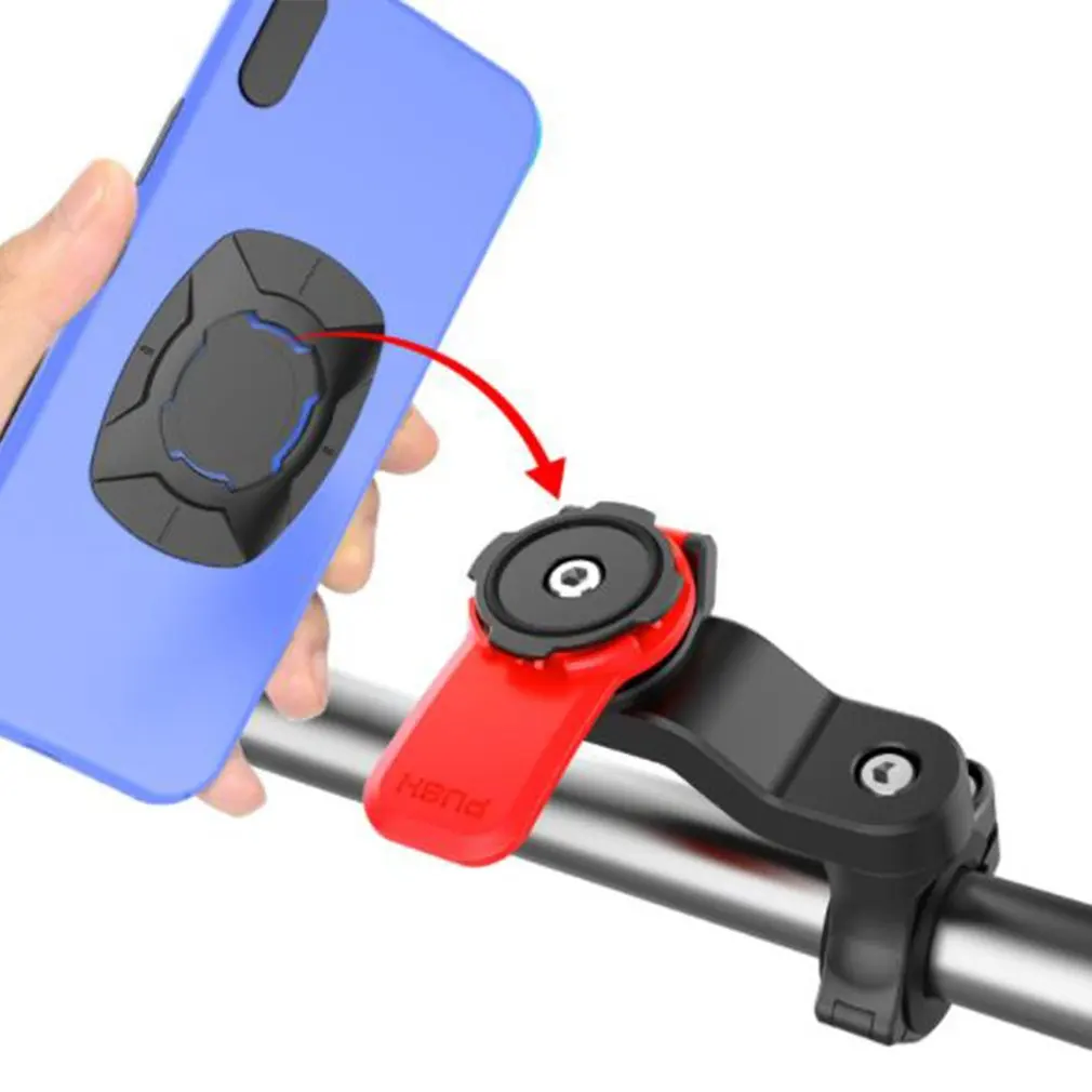 Phone Bracket For MTB Bike Scooter Motorcycle Navigation Bike Holder 360° Rotatable For Multiple Phones Security Lock Bracket mobile finger holder