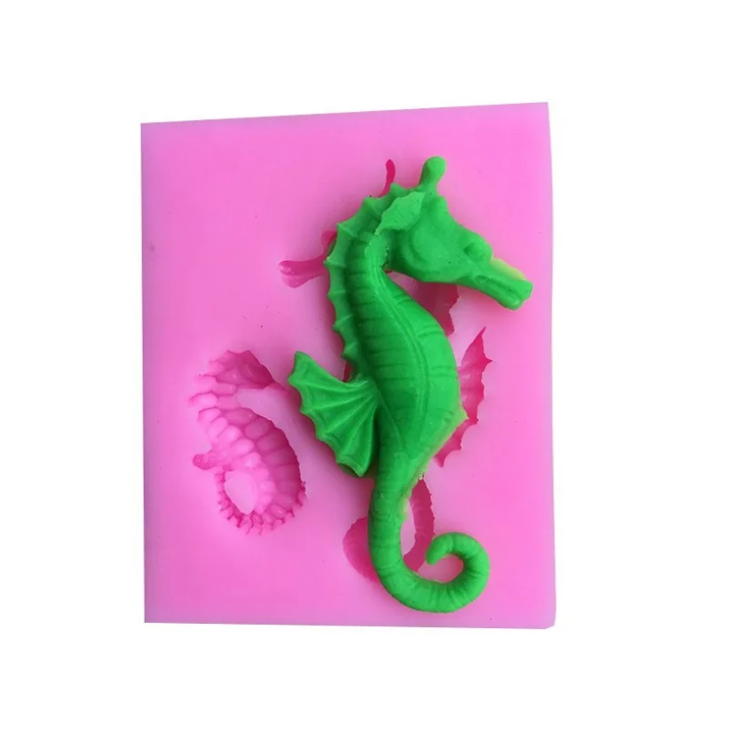 Cake Tools sea horse seahorse mould silicone mold Fondant tool Decorating DIY Kitchen Baking Bakeware | Дом и сад