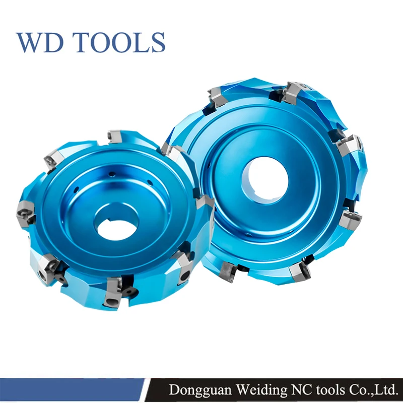 Adjustable light aluminum alloy cutter head KM45 or 400R good quality 80 100 125 face mill milling cutter cnc milling tools