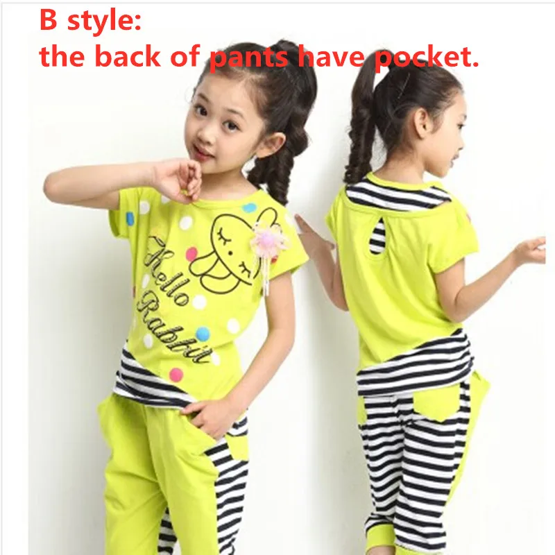 5-14T Girl Summer New Children Clothing Set Cotton Cartoon Letter Girls Clothes Casual Short-Sleeve Suit for kids clothing set,kids t shirt,girls clothing set,kids sports suit,boys clothing set,children sports suit,kids sweatshirt set
