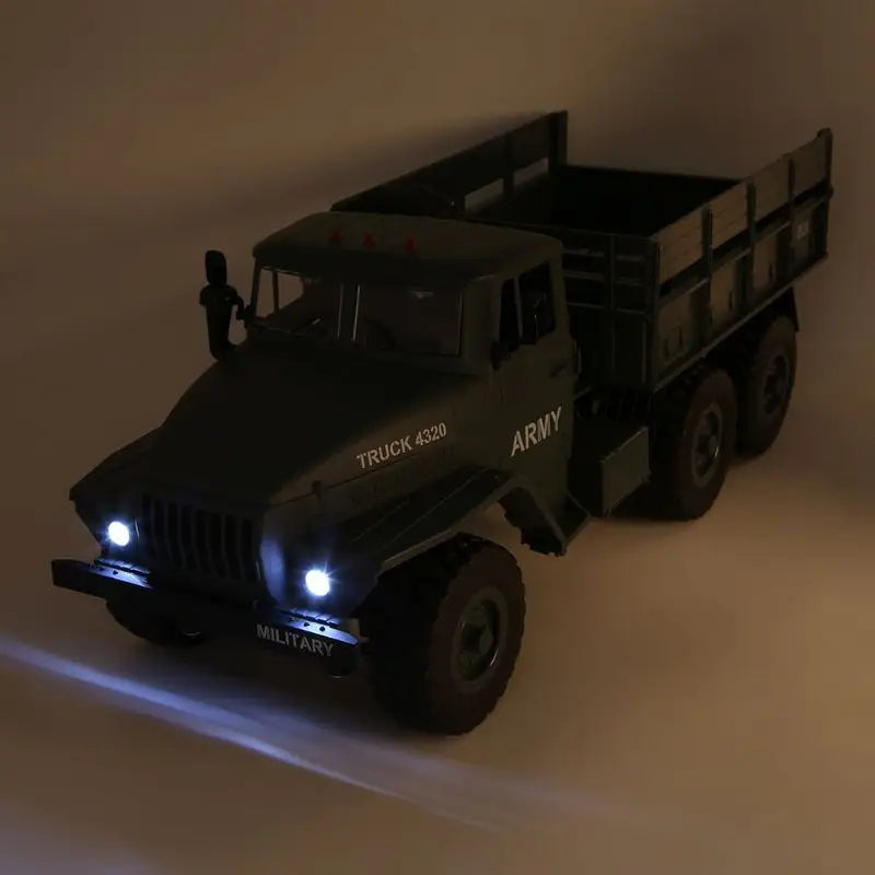 

RC Truck 1: 12 Simulation Full-size 6 Wheel Drive Soviet Ural Truck Model Off-road Remote Control Car