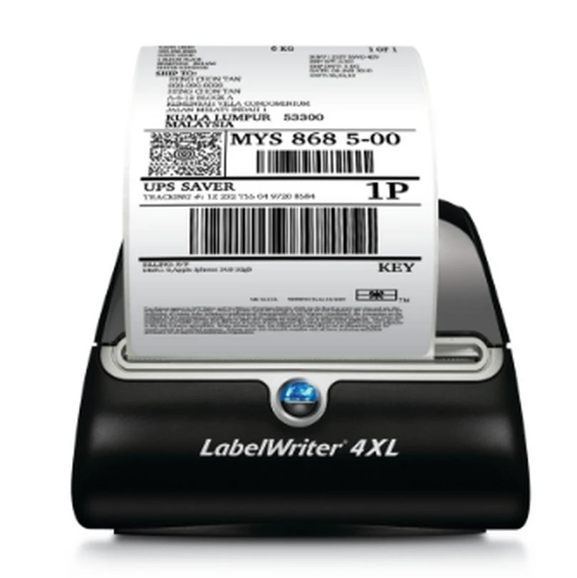 Barcode Printer Original untuk DYMO Label Printer LW4XL 300DPI Self-Adhesive Printer Thermal Lebar 104Mm LW-4XL untuk DYMO 4XL