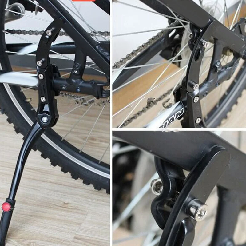 Регулируемая длина алюминиевый сплав черный MTB велосипеда опорная рама штанги стенд