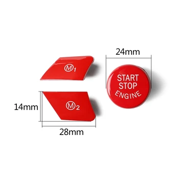 

Engine Start Stop OFF Buttons Steering Wheel M1 M2 Button for BMW F15 F16 F80 F82 Switch