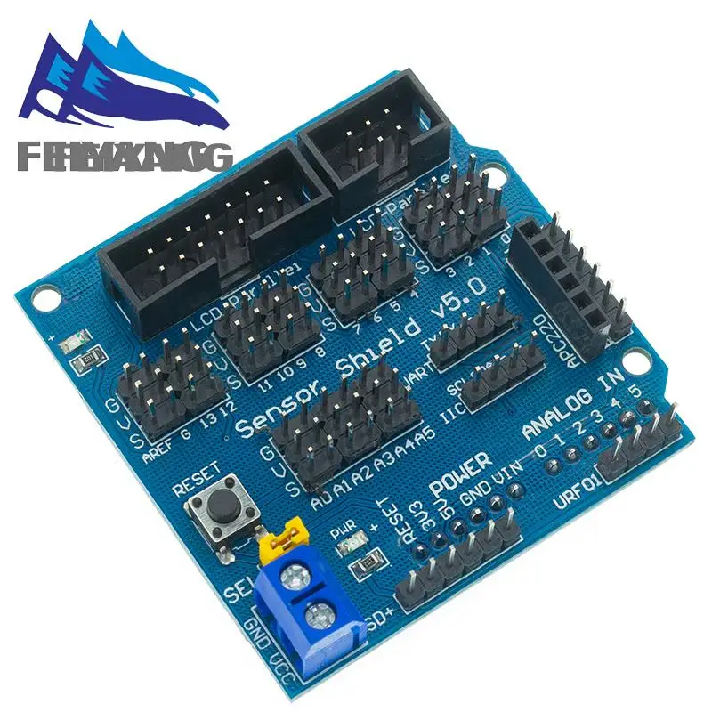 V 5,0 Sensor Schild expansion board für arduino elektronische bausteine roboter zubehör Sensor Schild V5 expansion board – Detail 3
