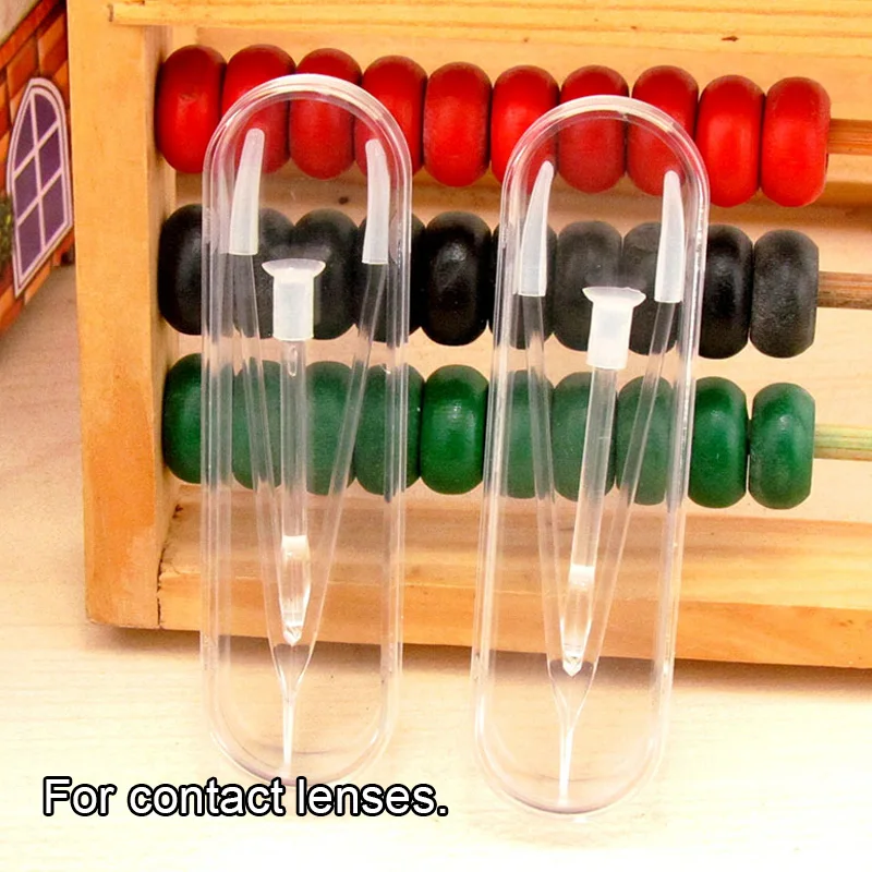 2022 1 Set Multicolor Protable Contact Lenses Tweezers With Suction Stick For Contact Lens