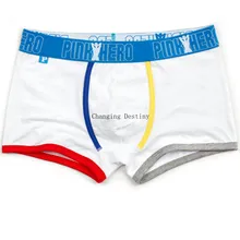 M-XXL мужские хлопчатобумажные цветные подходящие трусы-боксеры, мужские трусы для талии и живота, мужское повседневное нижнее белье