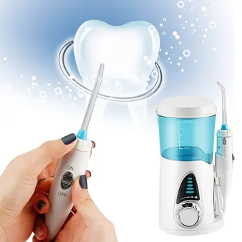 

Family Oral Irrigator Water Flosser Care Quiet Design With 6 Multifunctional Tips for Improving Gum Health Easy to Use