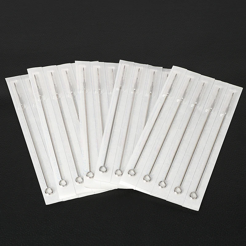 Box Of 50PCS  3RL/5RL/7RL/9RL/11RL/13RL/15RL/18RL Tattoo Needle Permanent Makeup Needles High Quality Round Liner