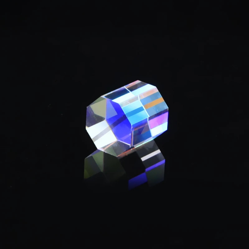 레인보우 프리즘 광학 유리, 다면체 밝은 빛 결합, 물리 교육, 어린이 선물, 굴절광 스펙트럼, 20m