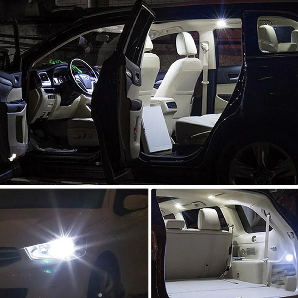 10x W5W LED T10 Светодиодные внутренние Автомобильные фары для Lada Vesta Granta Kalina Niva Priora Vaz