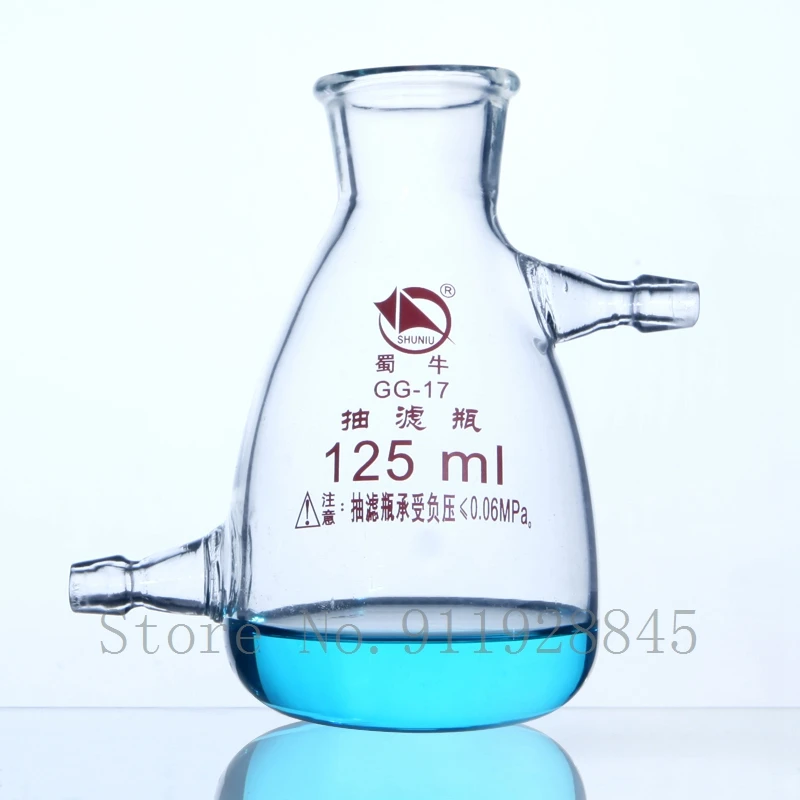 High Borosilicate Glass Filter Bottles with Upper and Lower Spouts Lab Buchner Funnel Filter Flask Laboratory Equipment