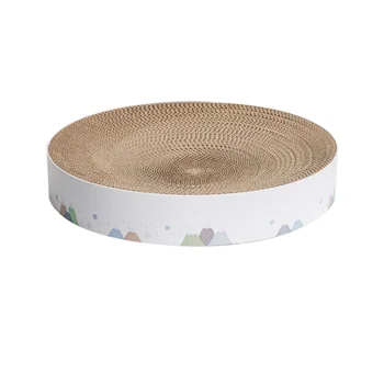 

Pet Cat Scratching Board Sunken Bowl Shape Sleeping Nest Scratch Board Corrugated Paper Cat Scratch Board (Size S)