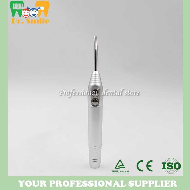 

2 Nozzles Tips+Dental Air Water Spray Triple 3 Way Syringe Handpiece SILVER