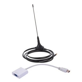 

2 Pcs Accessories: 1 Pcs Digital External Antenna & 1 Pcs HDMI to VGA HDMI Male to VGA RGB Female Video Converter
