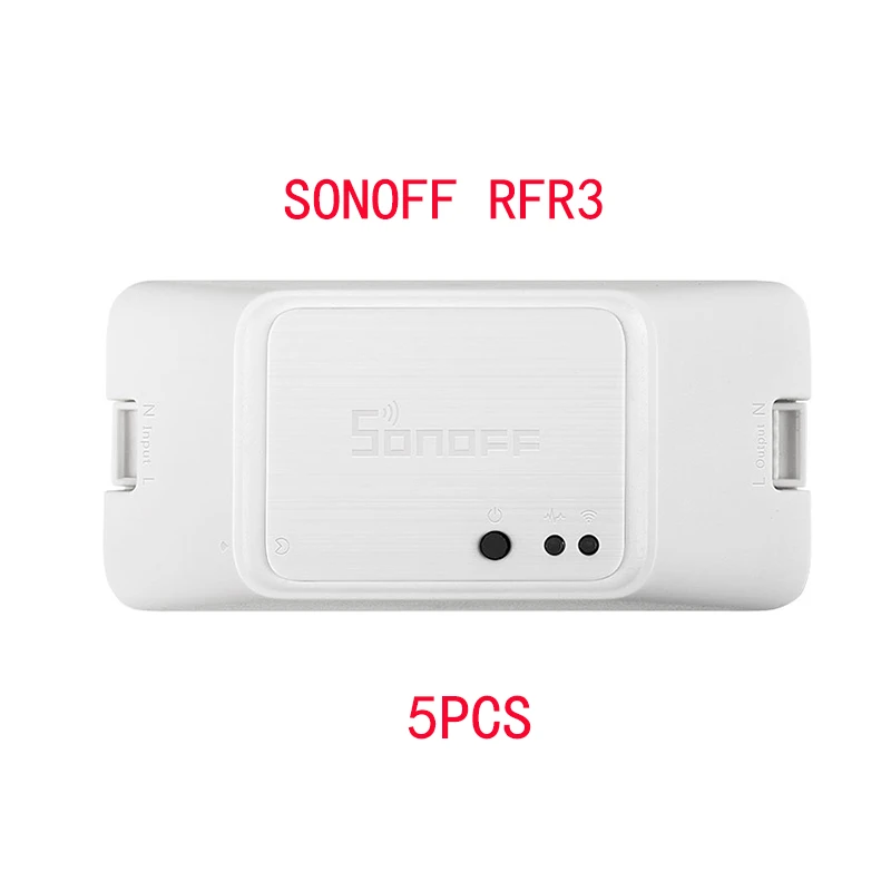 5pcs 10 шт. SONOFF RFR3 wifi переключатель беспроводной умный пульт дистанционного управления wifi переключатель таймер беспроводной переключатель с Amazon Alexa Google Assistant - Комплект: 5pcs