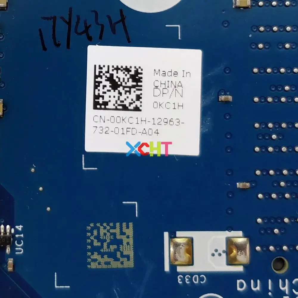 Very best CN-00KC1H 00KC1H 0KC1H BKD40 LA-D821P w i7-7500U CPU N16S-GTR-S-A2 GPU for Dell Inspiron 7560 NoteB