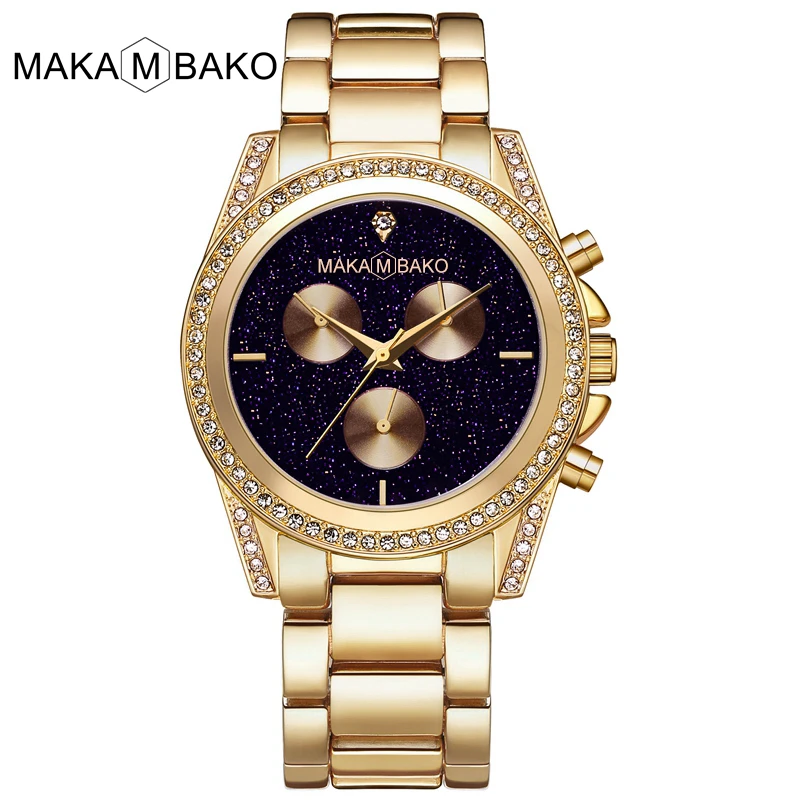 2021New Women's Watches Luxury Design Casual Fashion Rhinestone Black Stainless Steel Waterproof Quartz Women Watch Montre Femme |