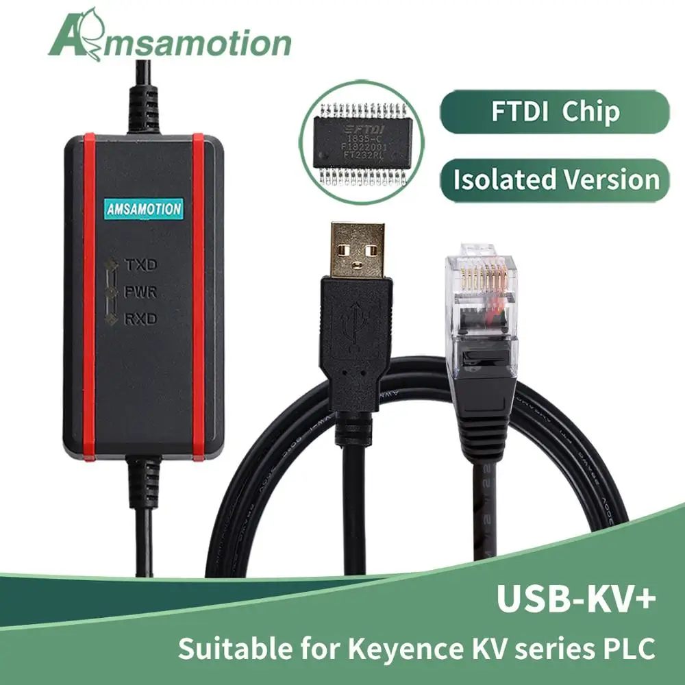 USB-KV+ Suitable For Keyence KV Series PLC Data Programming Cable Download line RJ45 | Обустройство дома