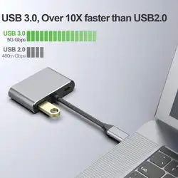 4 в 1 type-c к Hdmi Vga Usb3.0 Pd3.0 Кабель-адаптер для домашней передачи Путешествия Разъем многофункциональные аксессуары преобразования офиса