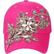 Женские солнцезащитные кепки с козырьком, украшенные бриллиантами, новинка, роскошные бейсболки с бриллиантами, женские бейсболки с цветочным принтом, CapGolden silk Gorras