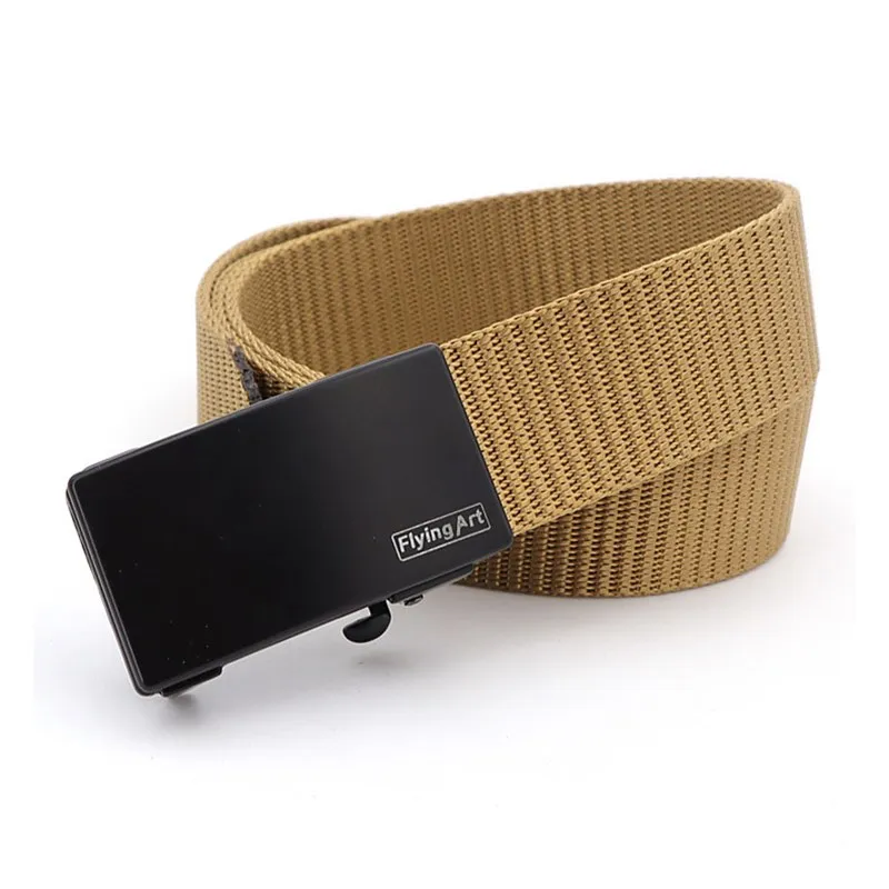 

Metal Automatic Buckle Canvas Belt for Men Military Training Fashion Luxury Designer Belt New Pants Accessories Gifts for Men