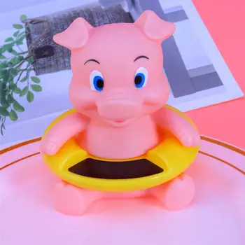 

2Pcs Cute Floating Bath Thermometer Cartoon Animal Shaped Tub Thermometer for Baby Toy Bathtub Pool (Pink Pig + Purple Hippo)