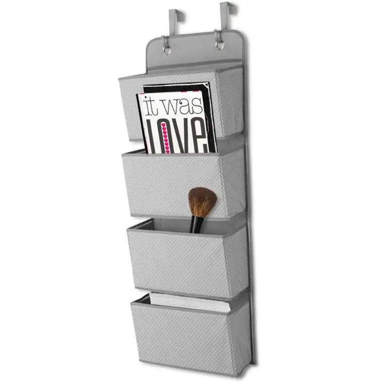 4 Pockets Foldable Door Hanging Bag Wardrobe Holder Wall Mounted Organizer Hanging Organizer