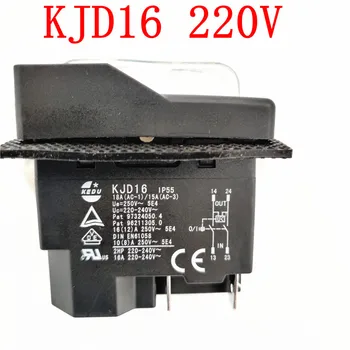 

KJD16 220V 120V 4Pins Electromagnetic Push Button Switch On Off Switches with Overload Protection for Electric Power Tools