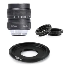 Fujian 25mm f/1.4 APS-C cctv lente + adaptador anel + 2 macro anel para sony nex mirroless câmera a5300/a6000/a6300/a7/a7ii/a9
