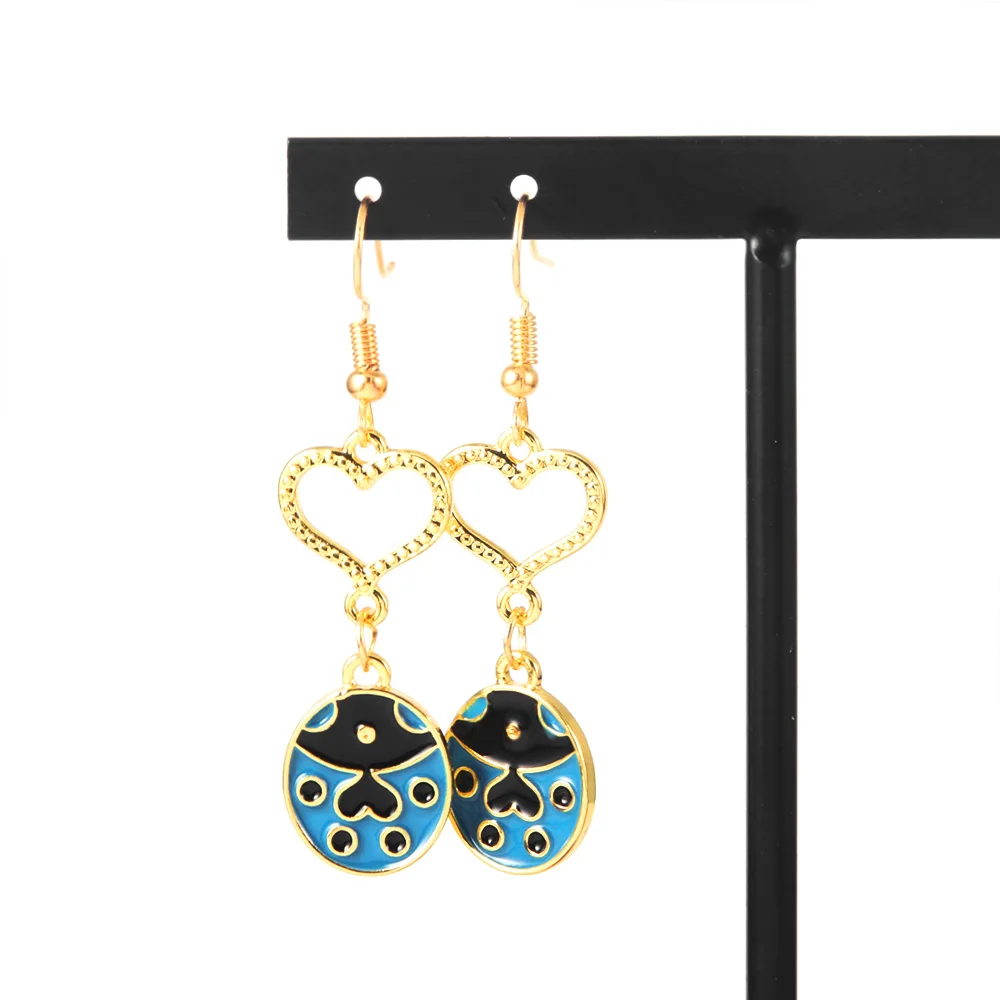 New Anime JoJo's Bizarre Adventure Cosplay Earrings Giorno Giovanna  Cosplay Eardrop Earring Ladybird For Women Men Jewelry - AliExpress