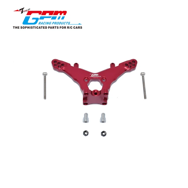 GPM LOSI 1/18 Mini-T 2.0 2WD Truck Upgrade Accessories Aluminum Alloy Porous Rear Shock Absorber Fixed Mount Plate LM030